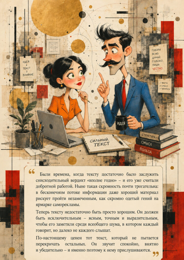 Хороший текст должен быть исключительным